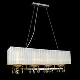 Luca - White Shade Over Table Ceiling Pendant Lamp, Kitchen Dining Room Lighting-Ceiling Lamp-Belle Fierté