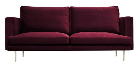 Presto - Contemporary 3 Seater Velvet Sofa-Sofa-Belle Fierté