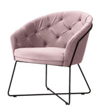 Kaylee - Contemporary Velvet Armchair, Occasional Chair-Armchair-Belle Fierté