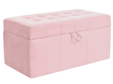 Harper - Storage Velvet Ottoman, 97x50x47cm-Benches & Ottomans-Belle Fierté