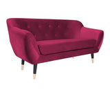 Violetta - 2 Seater Retro Style Velvet Sofa-Sofa-Belle Fierté
