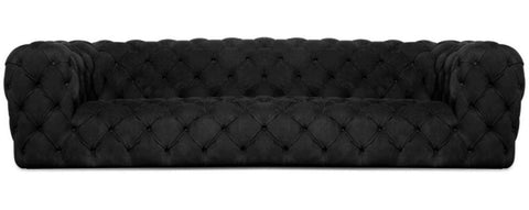 Preston- Luxury Contemporary Fully Tufted Suede Fabric Sofa-Sofa-Belle Fierté