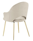 Rosario - Gold Leg Velvet Dining Chair-Chair-Belle Fierté