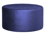 Andes - Round Cocktail Ottoman, Upholstered Coffee Table-Ottomans and Footstools-Belle Fierté