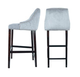 Sharon - Duck Egg Blue Kitchen Stool, Luxury Bar Chair, Set of 2-Bar chair-Belle Fierté