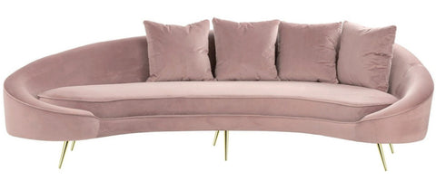 Serenity - Curved Velvet Sofa-Sofa-Belle Fierté