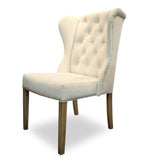 Ely - Chesterfield Knocker Ring Chair, Shabby Chic Velvet Dining Chair-Chair-Belle Fierté