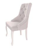 Lillian - Shabby Chic Chesterfield Velvet Dining Chair with Crystals-Chair-Belle Fierté
