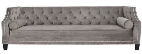 Maximo - Elegant 3 Seater Chesterfield Velvet Sofa-Sofa-Belle Fierté