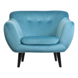 Gabriel - Scandi Upholstered Velvet Armchair-Armchair-Belle Fierté