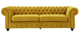 Alston - 3 Seater Chesterfield Velvet Sofa-Sofa-Belle Fierté