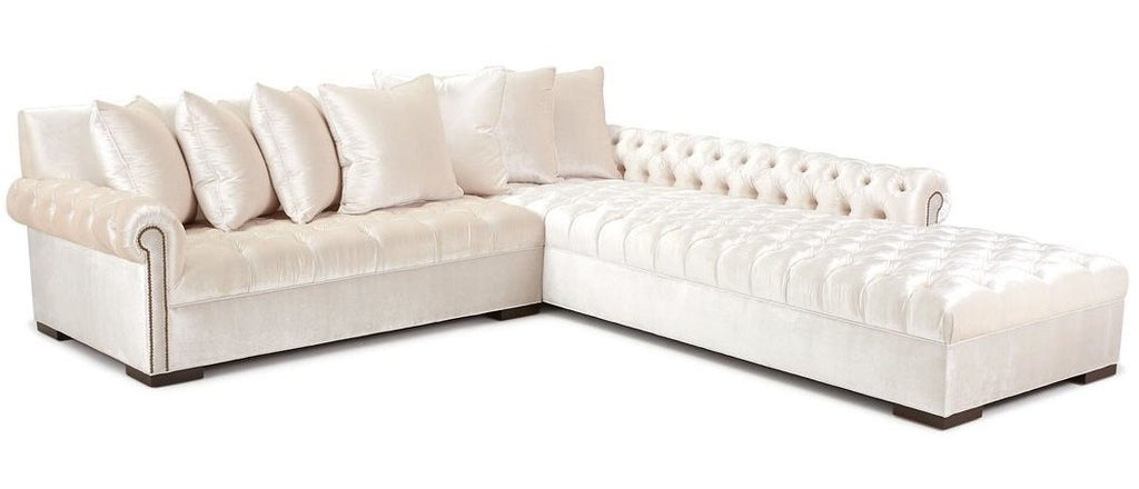 Luxury Chesterfield Velvet Corner Sofa
