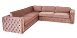 Libro - Luxury XL Chesterfield Velvet Corner Sofa-Sofa-Belle Fierté