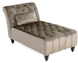 Elton - Glamour Chesterfield Velvet Chaise Lounge, Day Bed-Chaise Lounge-Belle Fierté