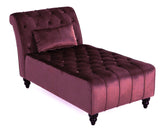 Elton - Glamour Chesterfield Velvet Chaise Lounge, Day Bed-Chaise Lounge-Belle Fierté