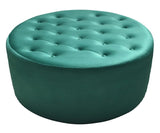 Estelle - Cocktail Velvet Ottoman, Upholstered Coffee Table, 80x46cm-Benches & Ottomans-Belle Fierté