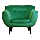 Gabriel - Scandi Upholstered Velvet Armchair-Armchair-Belle Fierté