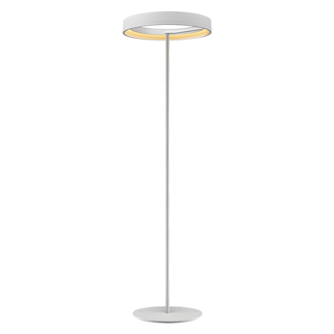 Monroe - Contemporary White Floor Standing Lamp-Floor Lamp-Belle Fierté