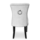 Eden - Back Knocker Ring Velvet Dining Chair-Chair-Belle Fierté