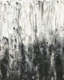 Abstract Canvas Painting, Handmade Acrylic Painting - "White n Black"-Wall art-Belle Fierté