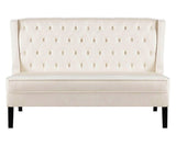 Leah - Upholstered Dining Bench, Chesterfield Banquette Seating-Benches & Ottomans-Belle Fierté