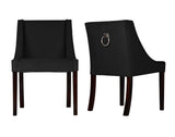 Vitum - Knocker Dining Chair, Velvet Accent Chair-Chair-Belle Fierté