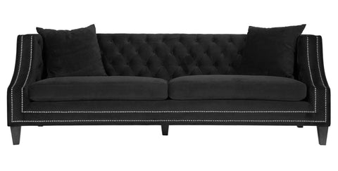 Mila - Luxury 3 Seater Chesterfield Velvet Sofa-Sofa-Belle Fierté