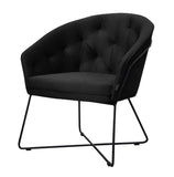 Kaylee - Contemporary Velvet Armchair, Occasional Chair-Armchair-Belle Fierté