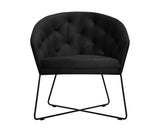 Kaylee - Contemporary Velvet Armchair, Occasional Chair-Armchair-Belle Fierté