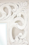 Caleb - Glamour XL White Frame Wall Mirror-Mirrors-Belle Fierté