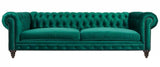 Brompton - Large 3 Seater Chesterfield Velvet Sofa-Sofa-Belle Fierté