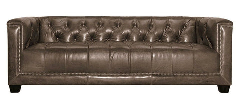 Cambridge - Modern 3 Seater Genuine Leather Chesterfield Sofa-Sofa-Belle Fierté