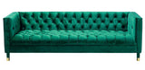 Asti - 3 Seater Modern Chesterfield Velvet Sofa-Sofa-Belle Fierté