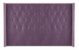 Shelly - Studded Wing Floor Standing Chesterfield Headboard- King Size-Headboards-Belle Fierté