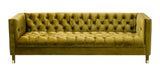 Asti - 3 Seater Modern Chesterfield Velvet Sofa-Sofa-Belle Fierté