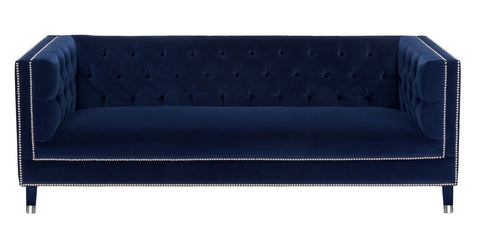 Cumbria - 3 Seater Chesterfield Velvet Sofa-Sofa-Belle Fierté