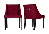 Vitum - Knocker Dining Chair, Velvet Accent Chair-Chair-Belle Fierté