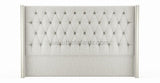 Shelly - Studded Wing Floor Standing Chesterfield Headboard- Double Size-Headboards-Belle Fierté